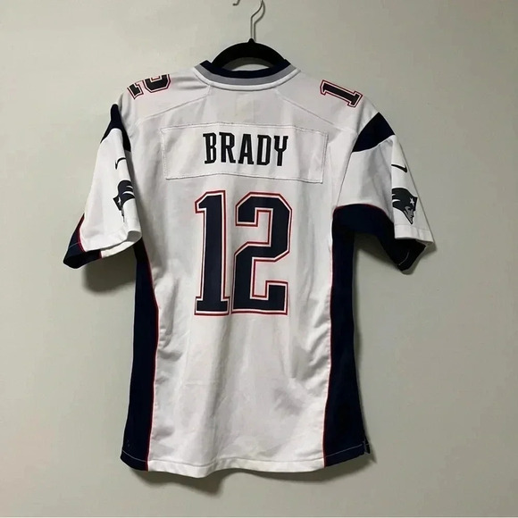 Nike Patriots New England Brady  jersey Large in White - Picture 5 of 7